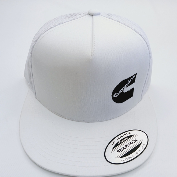 Cummins White Snapback Hat - Picture 1 of 4